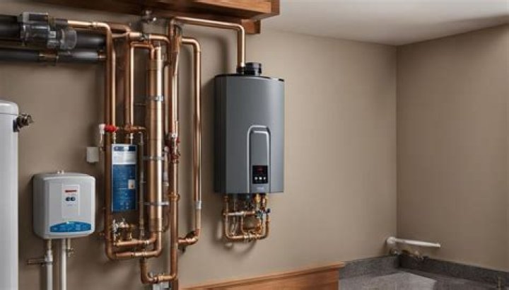 How do I purge the air in my tankless water heater?
