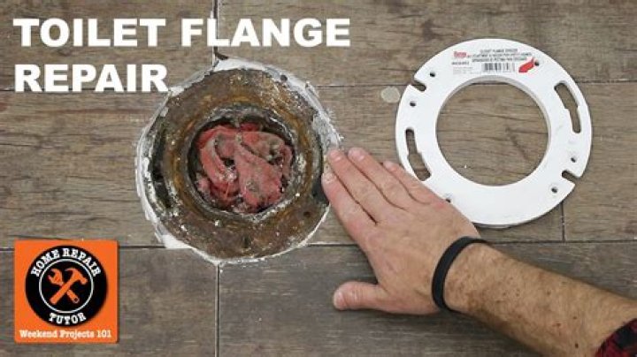 How do I repair a rusty toilet flange?