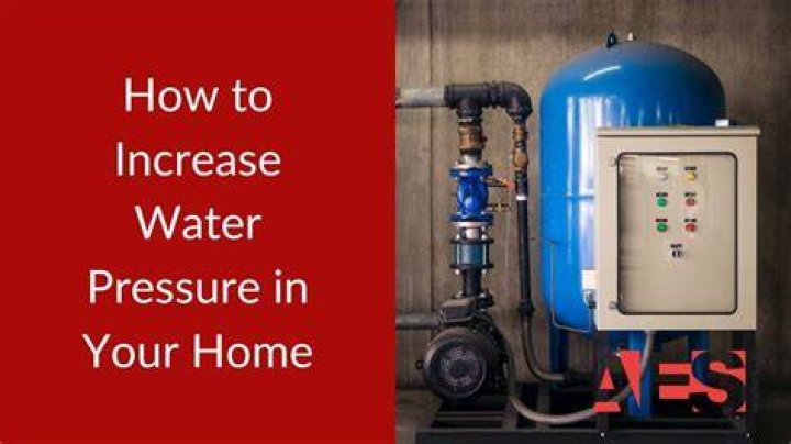 How do I restore my water pressure?