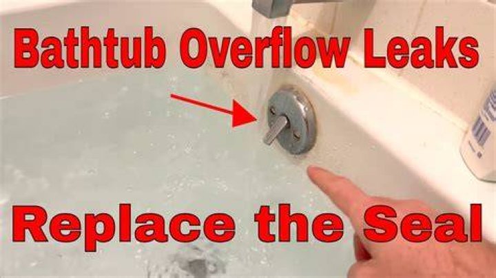 How do I stop my bathroom overflow from leaking?
