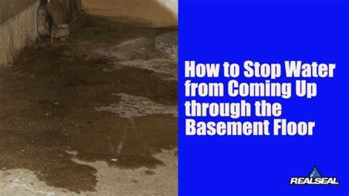 How do I stop water from coming under my floor?