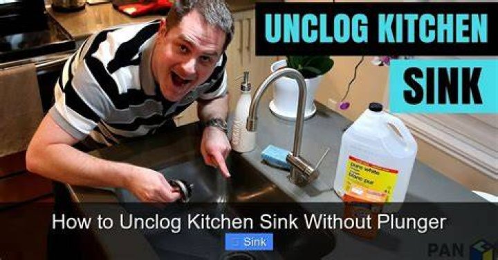 How do I unclog a sink without a plunger?