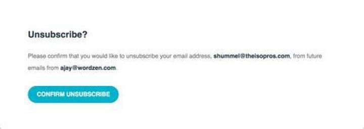 How do I unsubscribe from a link?