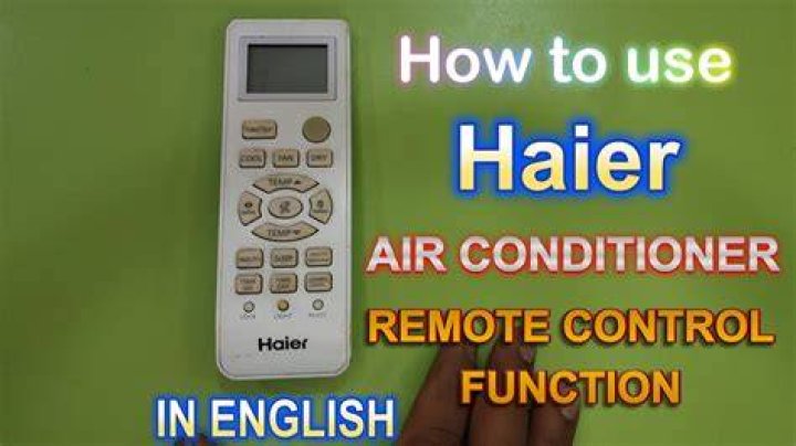 How do I use the remote on my Haier Air Conditioner?