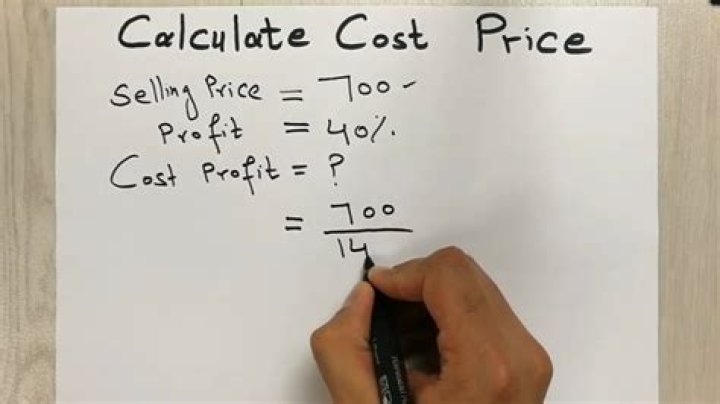 How do we calculate cost?