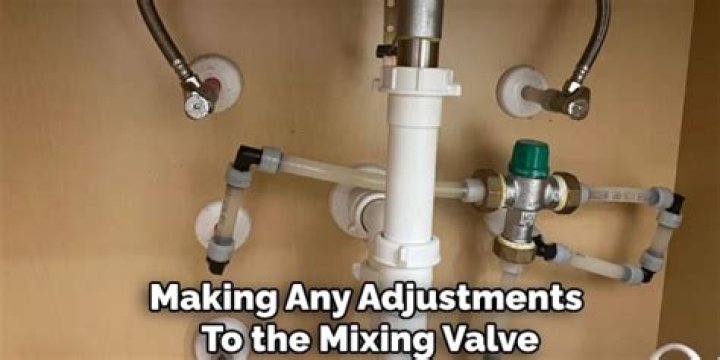 How do you adjust a sink mixing valve?