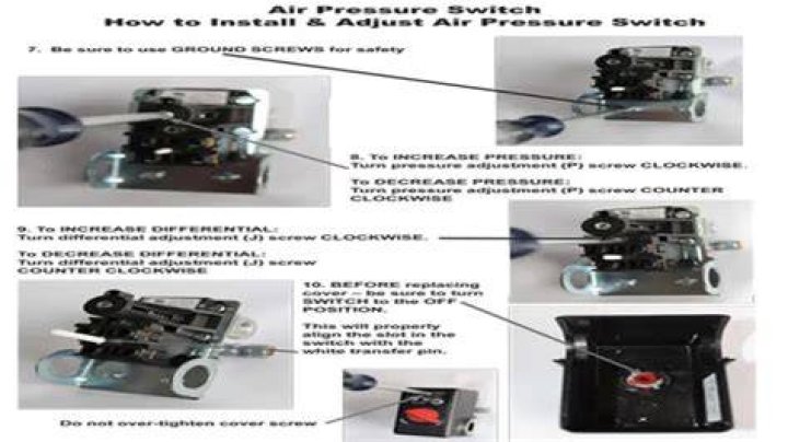 How do you adjust an air flow switch?
