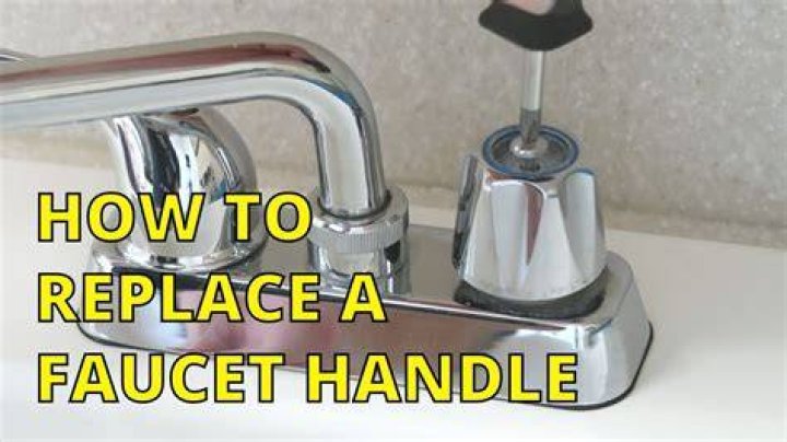 How do you adjust kitchen faucet handles?