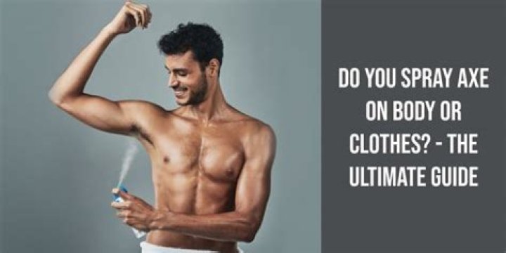 How do you apply AXE body spray?