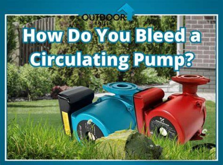 How do you bleed a circulating pump?