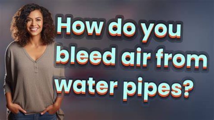 How do you bleed air from heating pipes?