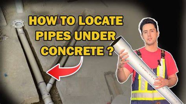 How do you bury pipes in concrete floor?