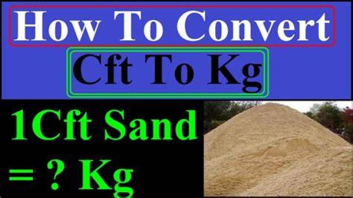 How do you calculate CFT weight in kg?
