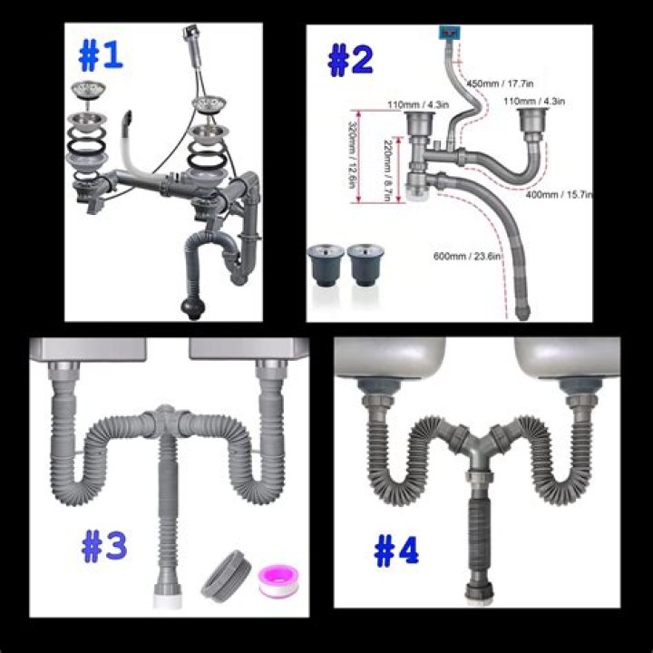 How do you change a kitchen sink from two drains to one?