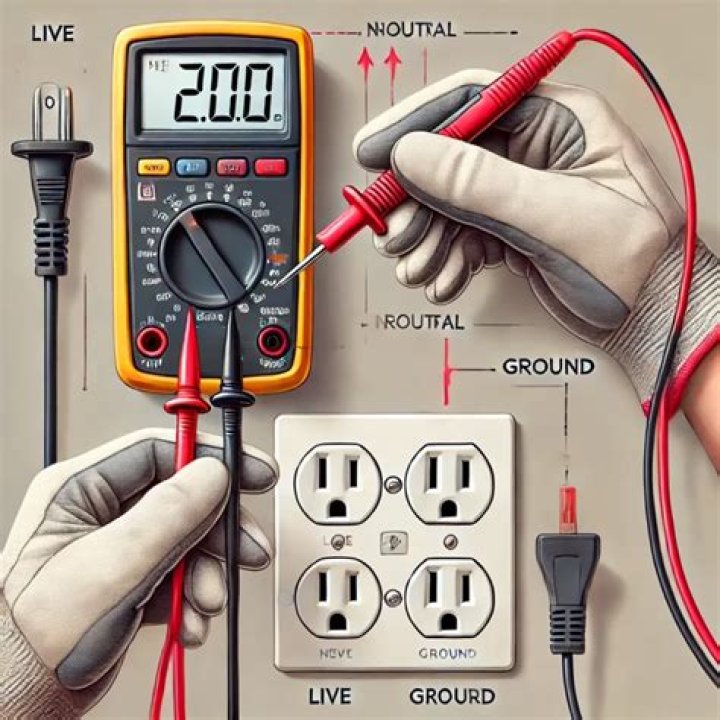 How do you check ground with a multimeter?