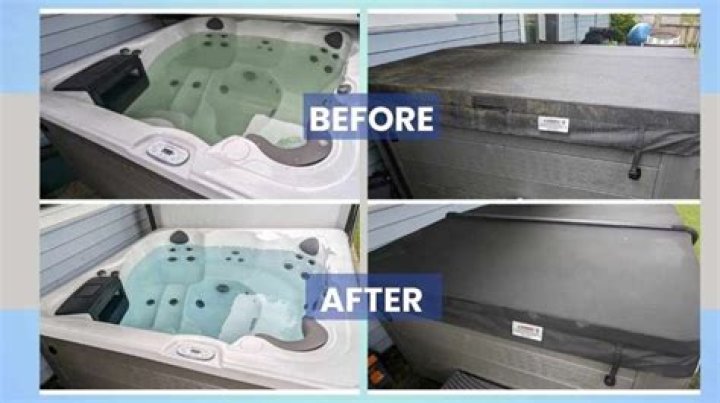 How do you clean an unused hot tub?