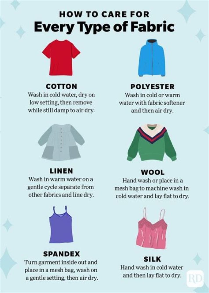How do you clean different fabrics?