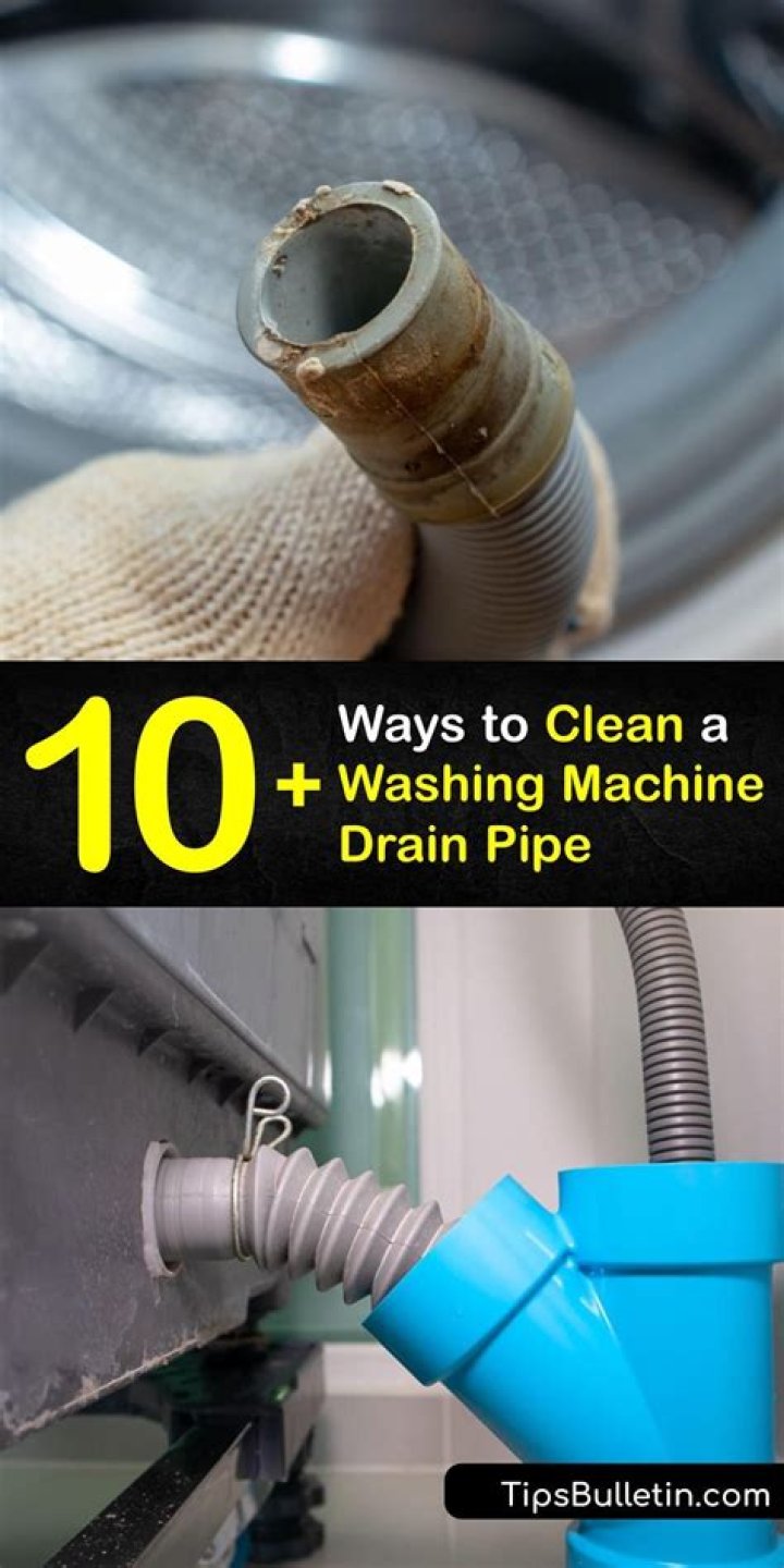 How do you clean sludge out of a washing machine drain?