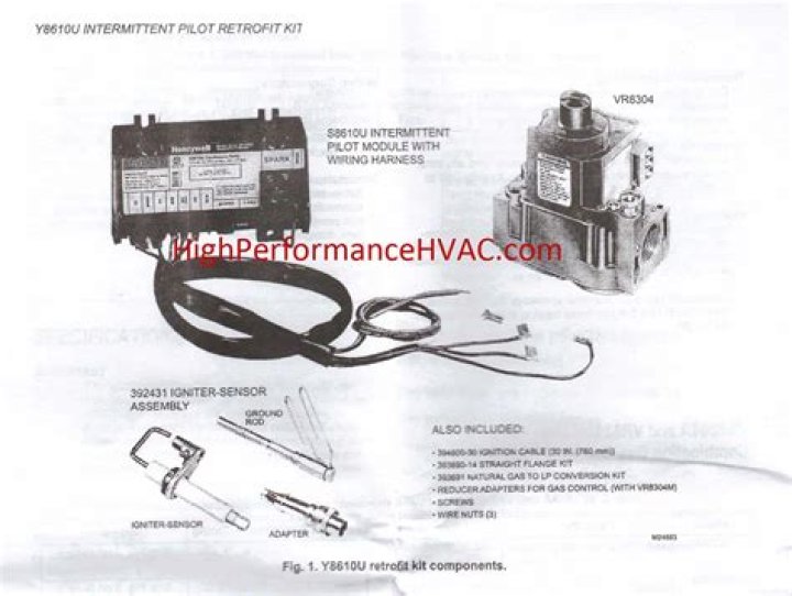How do you convert a standing pilot ignition to electronic ignition?