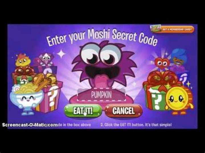 How do you enter a secret code on Moshi Monsters?