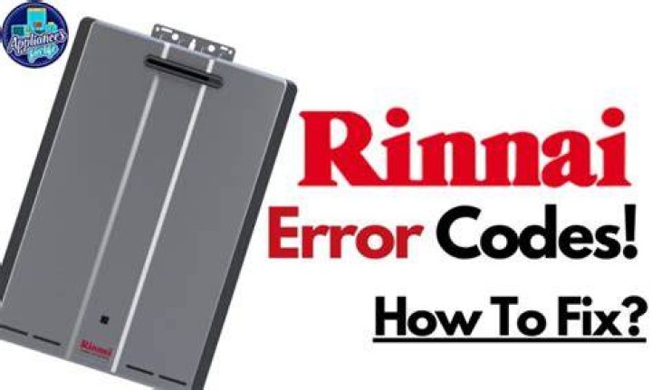 How do you find the error code on a Rinnai?
