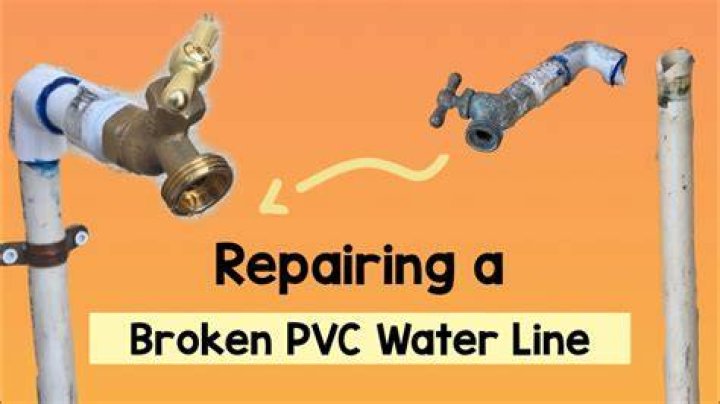 How do you fix a broken main water line?
