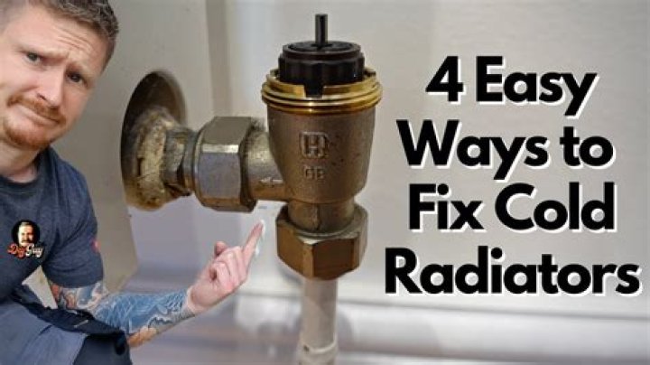 How do you fix a cold radiator at the bottom?