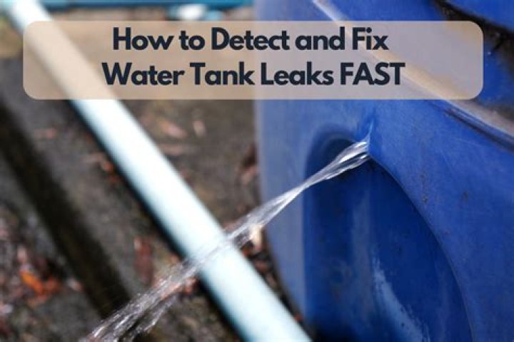 How do you fix a leak in a fiberglass water tank?