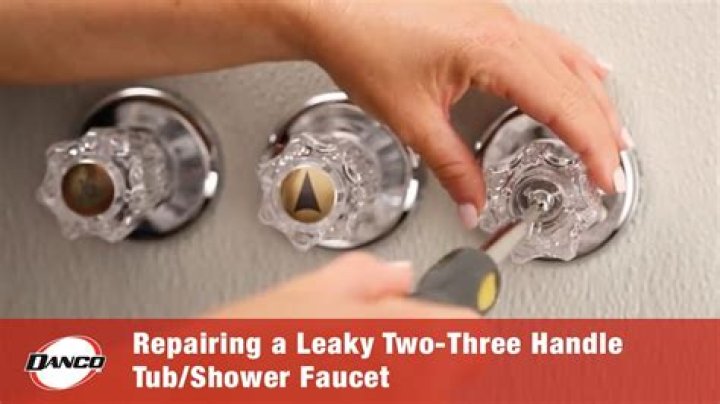 How do you fix a leaky two handle shower faucet?