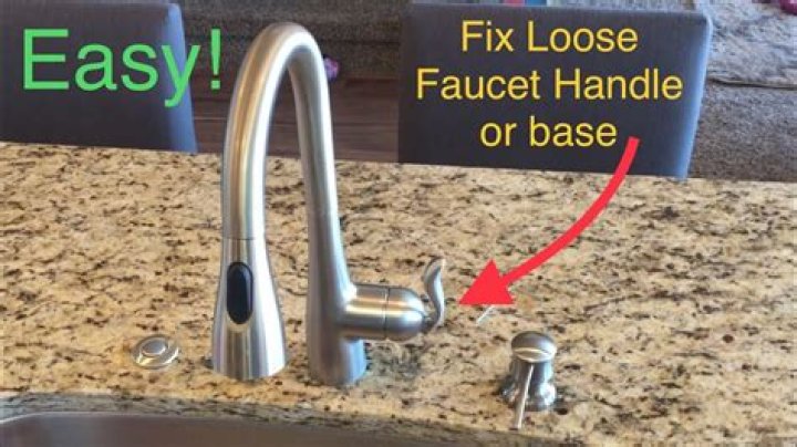 How do you fix a rotating faucet handle?