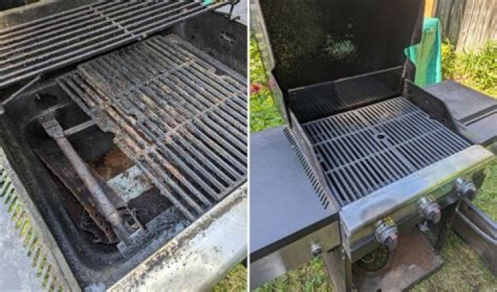 How do you fix a rusty bottom of a gas grill?