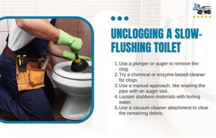 How do you fix a sluggish toilet flush?