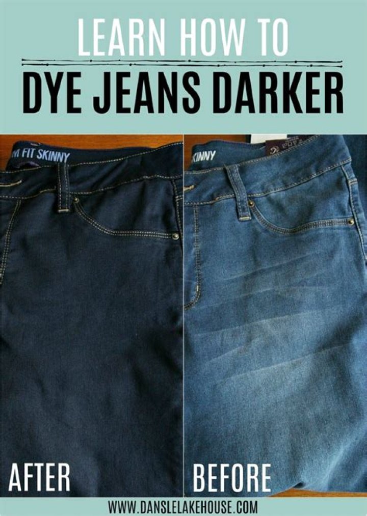 How do you get dye out of jeans?