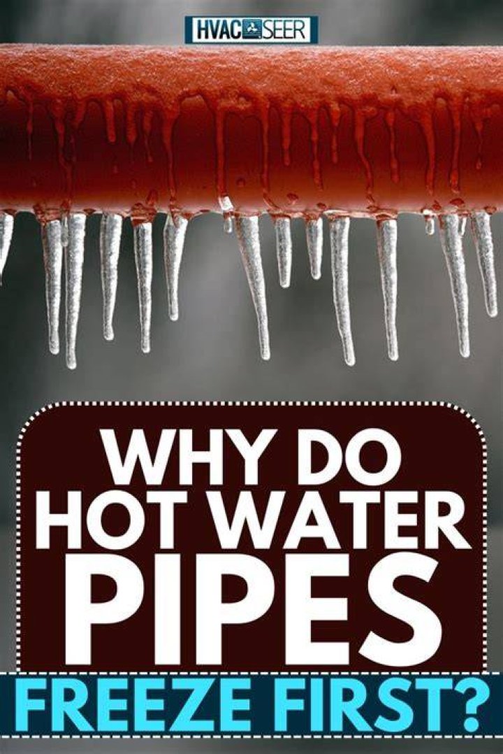 How do you get hot water in frozen pipes?
