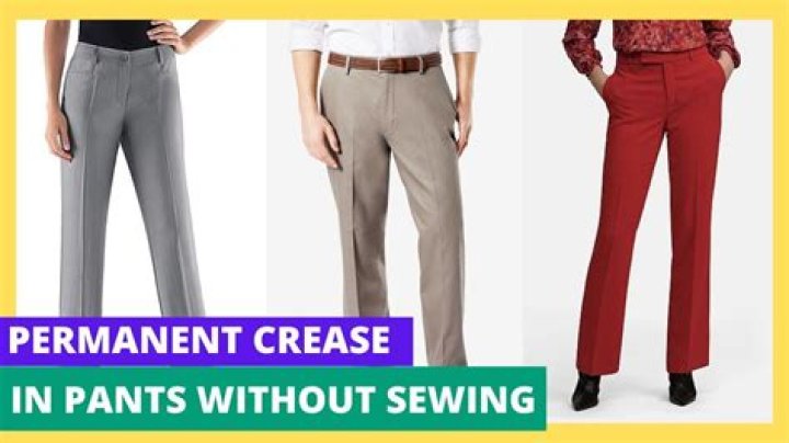 How do you get permanent press out of pants?