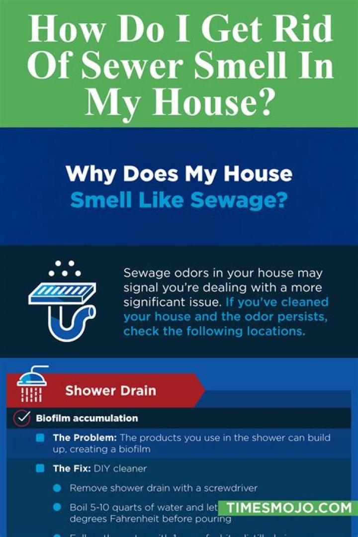 How do you get rid of sewer smell in your house?
