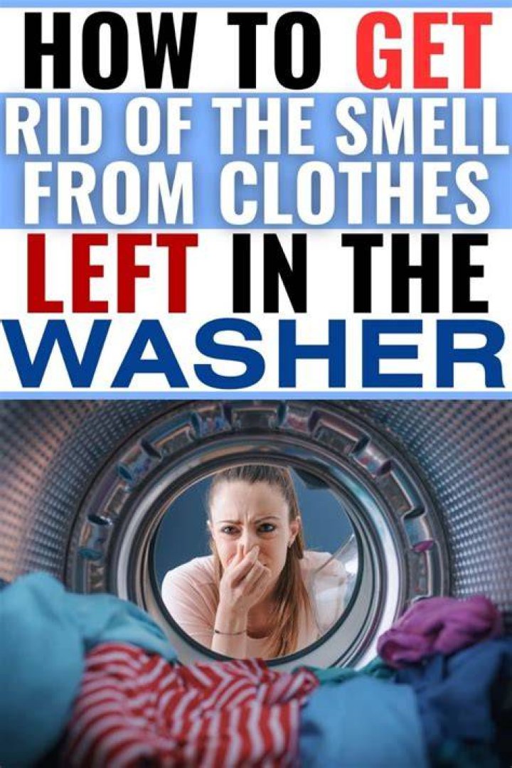 How do you get the sour smell out of clothes left in the washer?