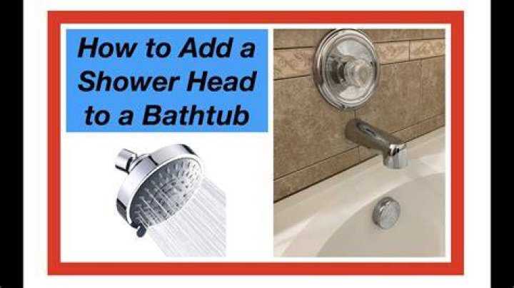 How do you install a shower head on a bathtub?
