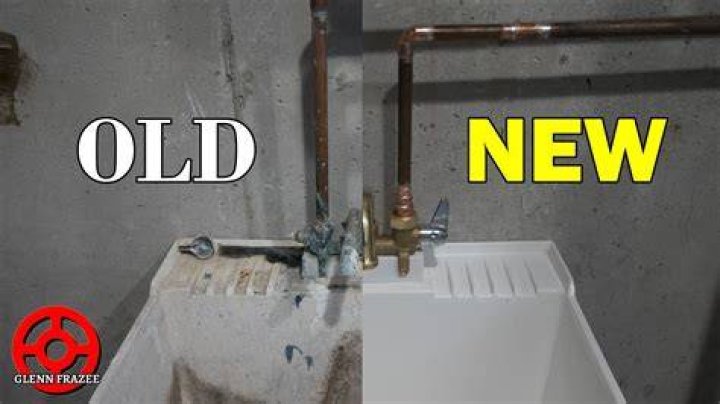How do you install a utility sink faucet?