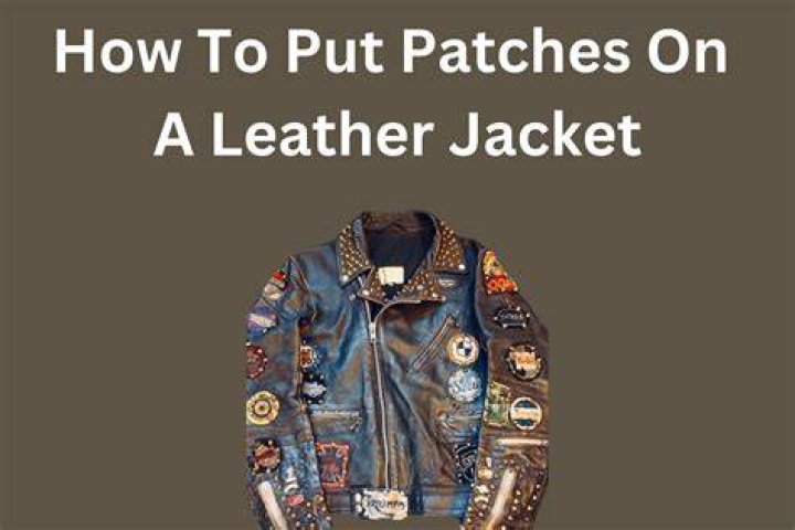 How do you iron on a patch to a leather jacket?