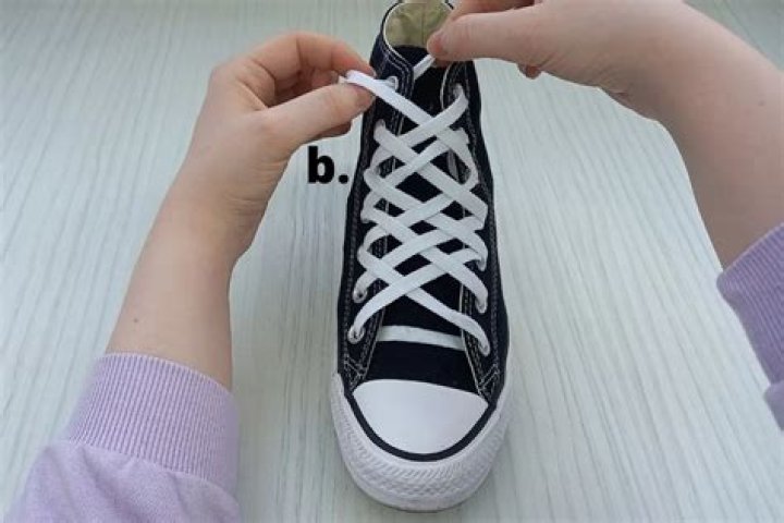 How do you lace Converse high tops?