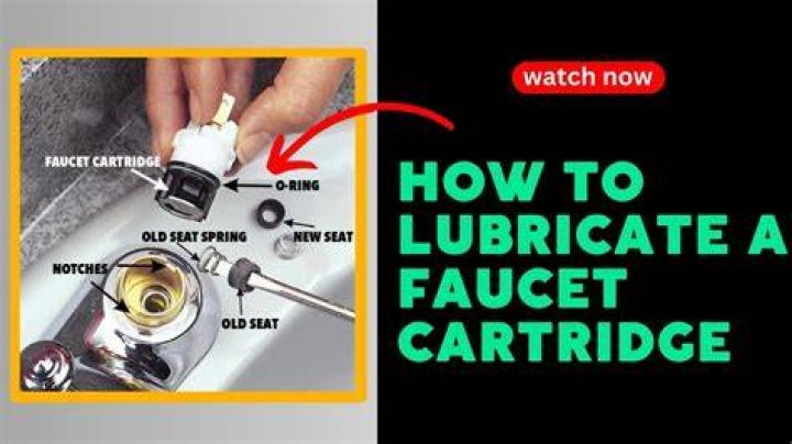 How do you lubricate a single lever faucet?