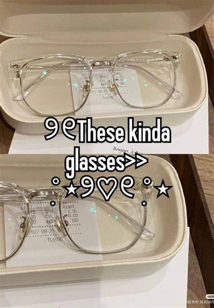 How do you make yourself look pretty with glasses?