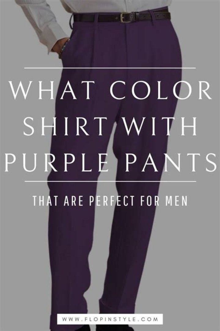 How do you match purple pants?