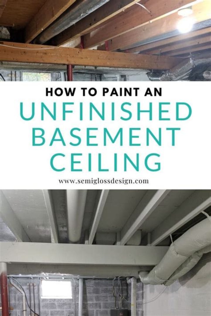 How do you prepare an unfinished basement for painting?