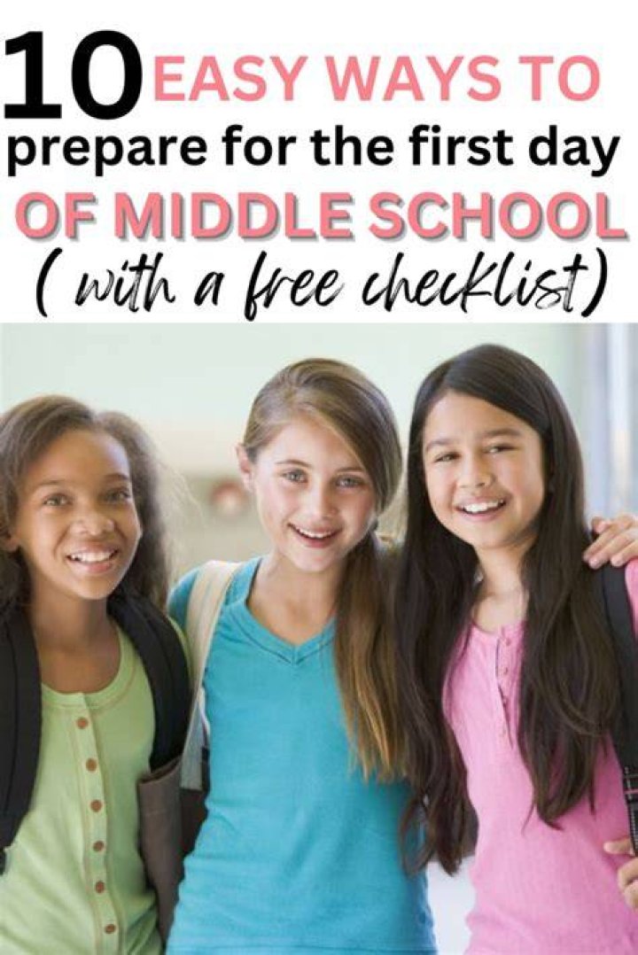 How do you prepare for the first day of middle school?