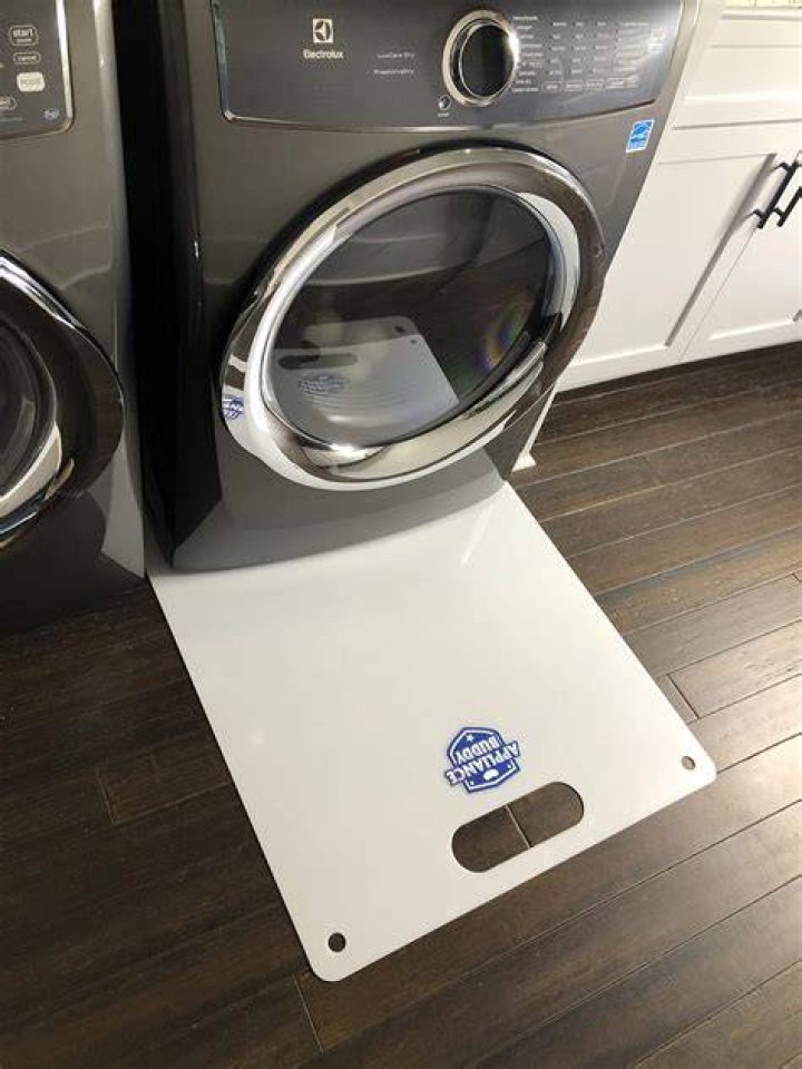 How do you protect hardwood floors from washer and dryer?