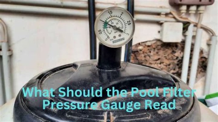 How do you read a pool filter pressure gauge?