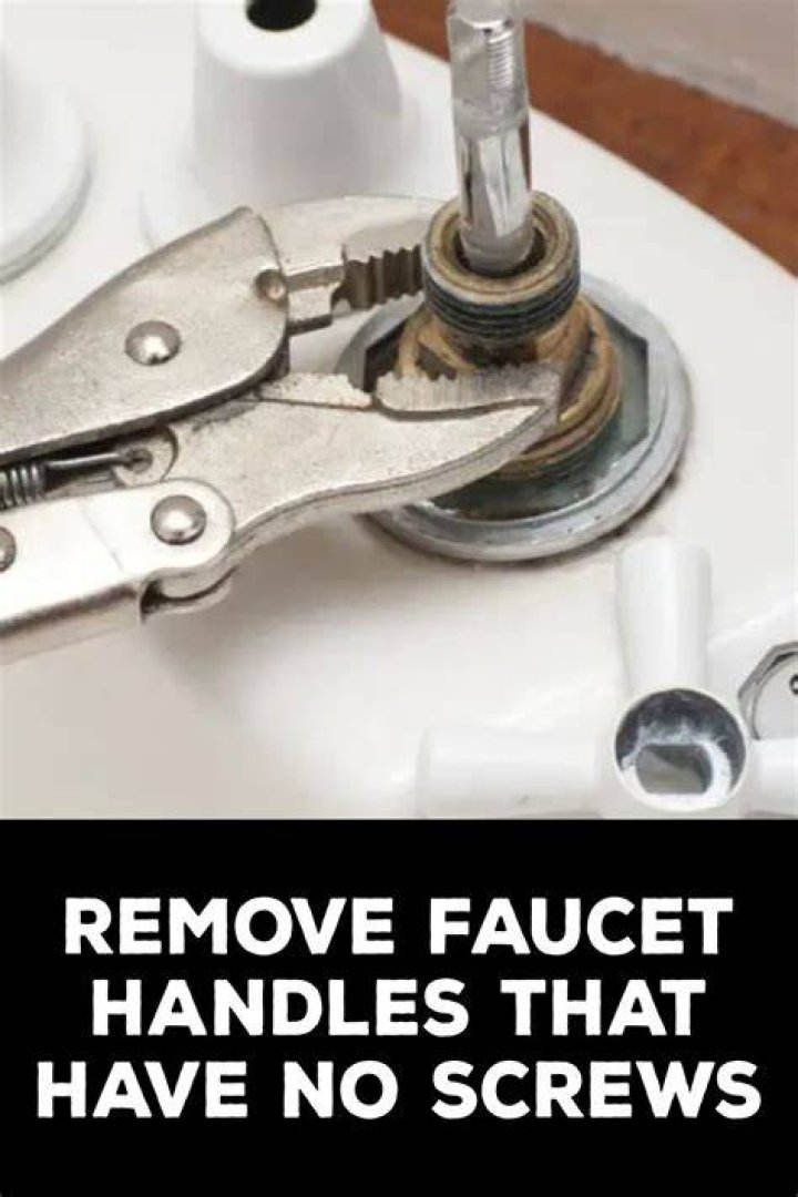 How do you remove a central faucet handle?