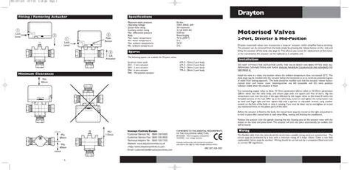 How do you remove a Drayton Motorised valve?